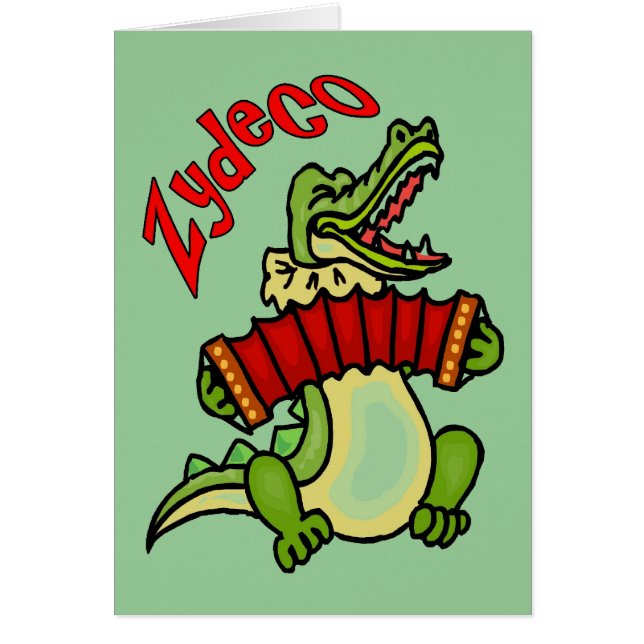 Cartão Zydeco Gator (Frente)