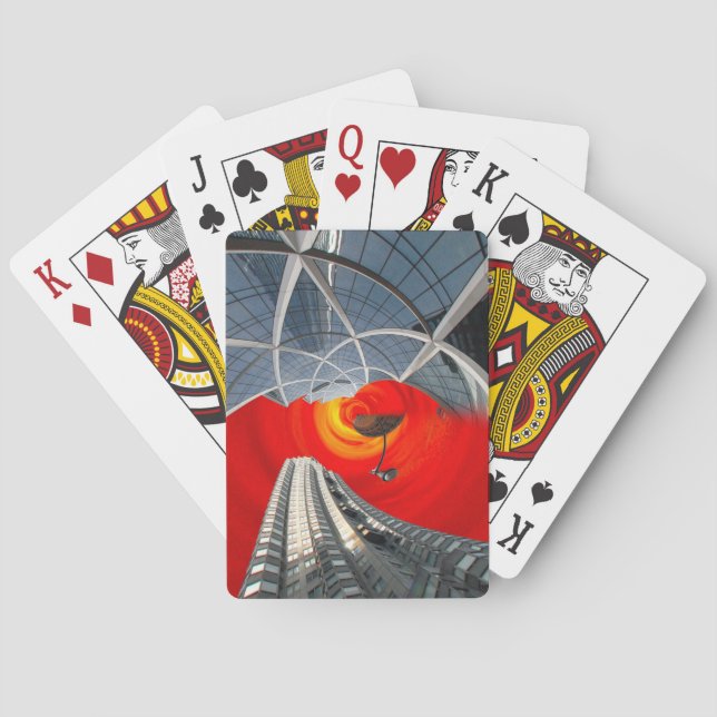 Cartas Clássicas de Baralho cidade de nova york Ma (Verso)