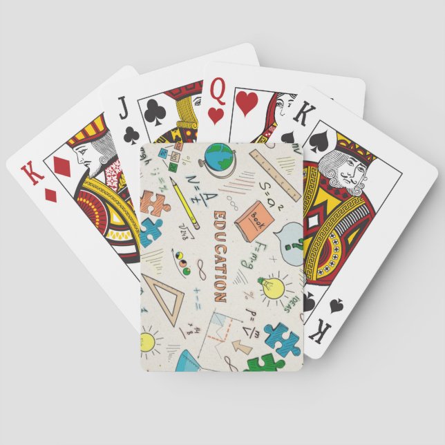Cartas Clássicas de Baralho — Design Geométrico (Verso)