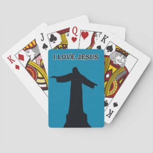 Cartas Clássicas de Baralho eu amo jesus
