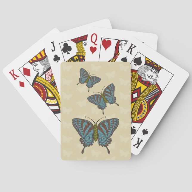 Cartas Clássicas de Baralho Japanese Swallowtail (Verso)