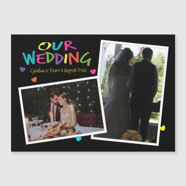 Cartas com Memórias de Casamento Cardíaco Cartão M (Frente)