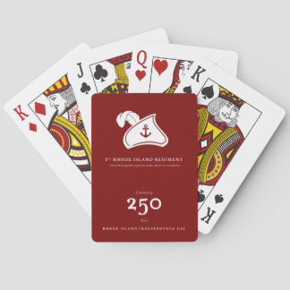 Cartas de Baralho — 1º Regimento de Rhode Island