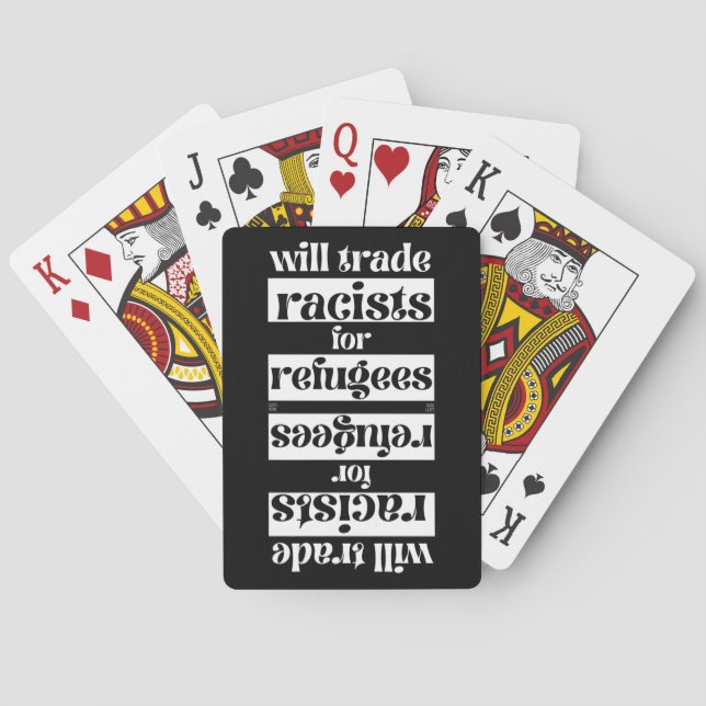 cartas de baralho "ACABAR COM O RACISMO 2" (Verso)