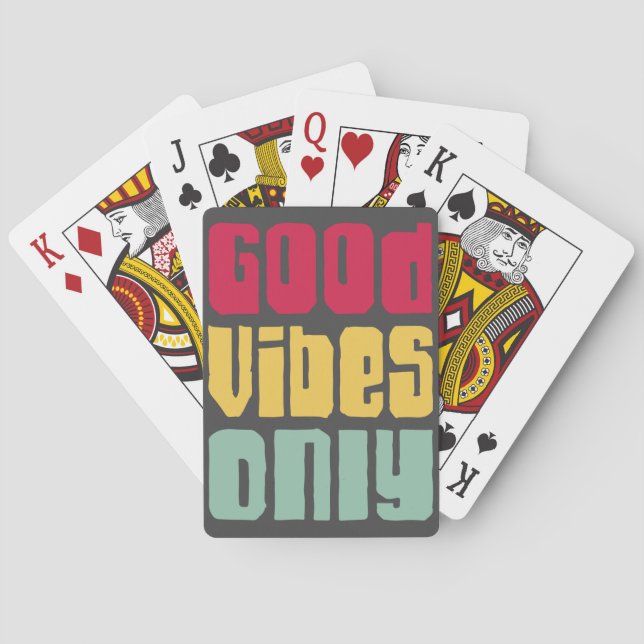 Cartas de Baralho Arco-Íris Vibrações Positivas (Verso)