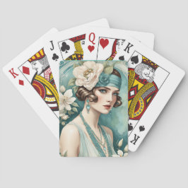 Cartas de Baralho Art Déco dos Anos Vinte Ruidosos