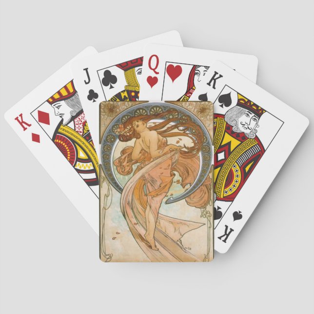 Cartas de Baralho Art Nouveau (Verso)