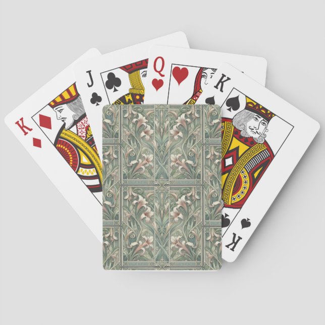 Cartas de baralho art nouveau (Verso)