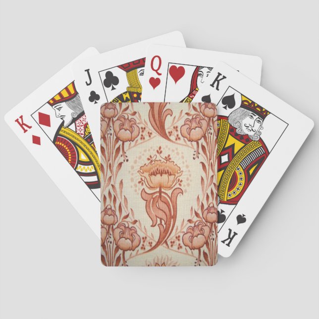Cartas de Baralho Art Nouveau (Verso)