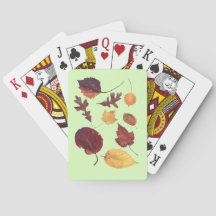 Cartas de baralho Autumn Leaf Scan
