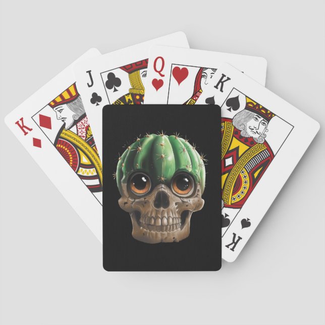 Cartas de Baralho Caveira Cactus (Verso)