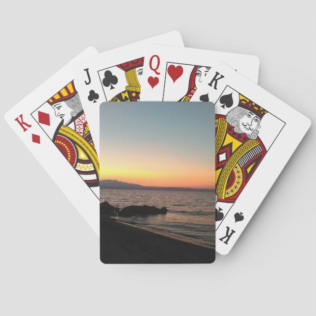 Cartas de Baralho Clássicas do Pôr do Sol (Verso)