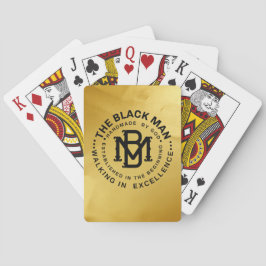 Cartas de Baralho Clássicas Emblema do Homem Negro
