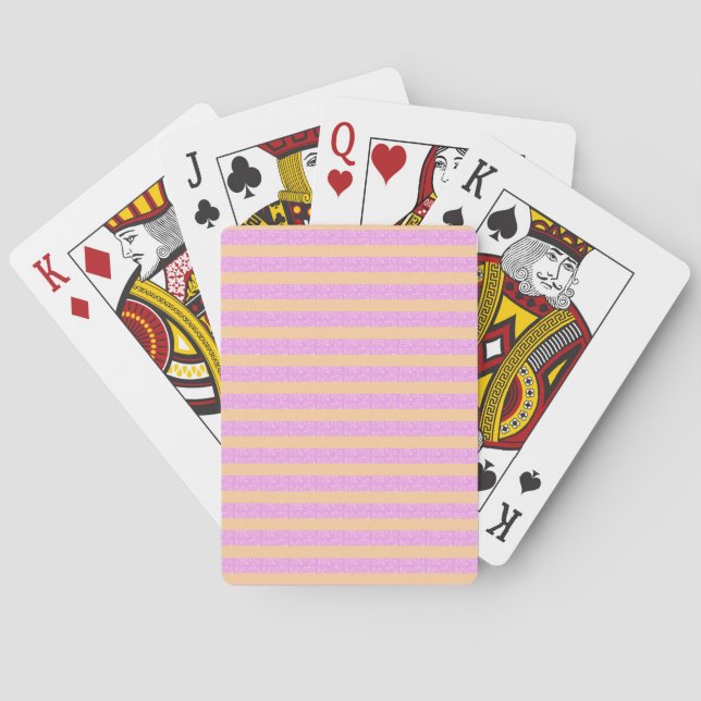 Cartas de Baralho Clássicas Geométricas Rosa (Verso)
