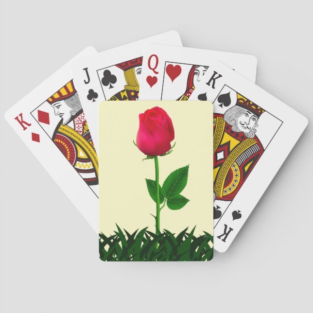 Cartas de Baralho Clássicas Rosa (Verso)