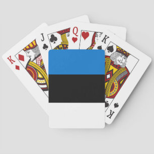 Cartas de Baralho com a bandeira da Estônia