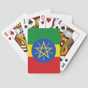 Cartas de Baralho com a bandeira da Etiópia