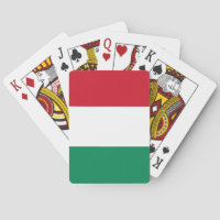 Cartas de Baralho com a bandeira da Hungria