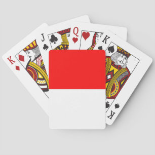 Cartas de Baralho com a bandeira da Indonésia