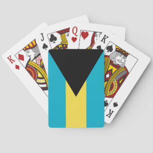 Cartas de Baralho com a Bandeira das Bahamas