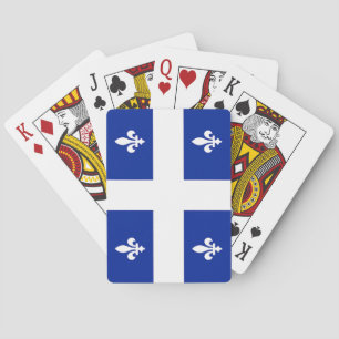 Cartas de Baralho com a bandeira de Quebec