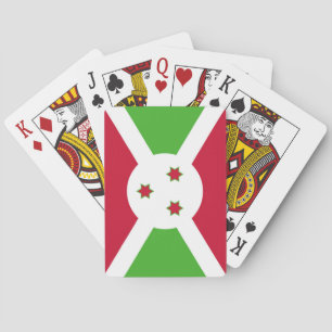 Cartas de Baralho com a bandeira do Burundi