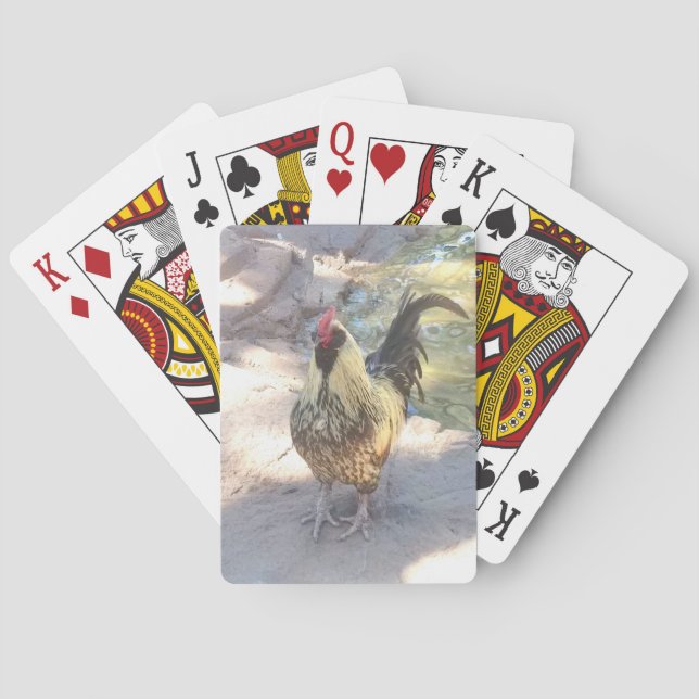 Cartas de Baralho com Galo (Verso)