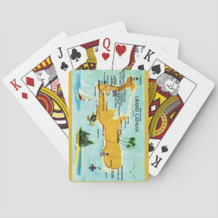 Cartas de Baralho com Mapa Antigo de Grand Cayman