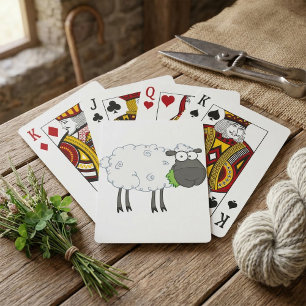 Cartas de Baralho com Ovelha Lanosa