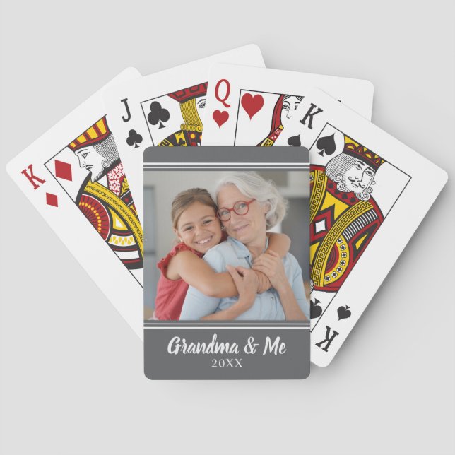 Cartas de Baralho com Script de Foto Personalizado (Verso)
