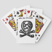 Cartas de Baralho com Selo do Imposto sobre a Mort