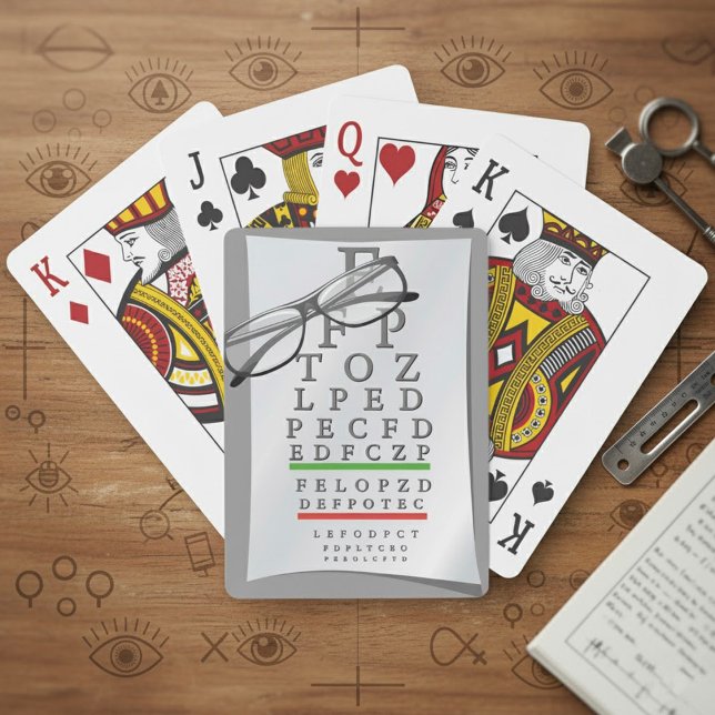 Cartas de Baralho com Tabela de Optometrista (Criador carregado)
