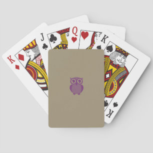 Cartas de Baralho Coruja Roxa
