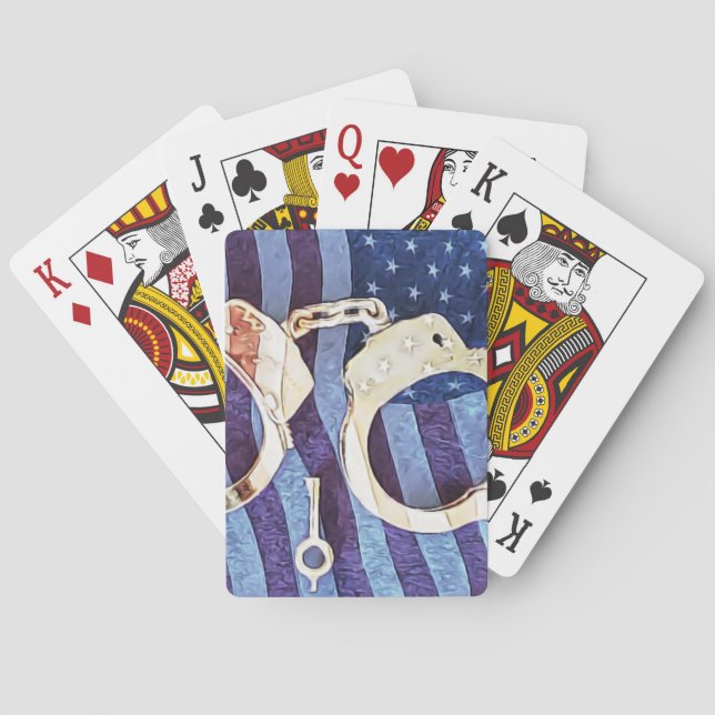 Cartas de Baralho da Aplicação da Lei Americana  (Verso)