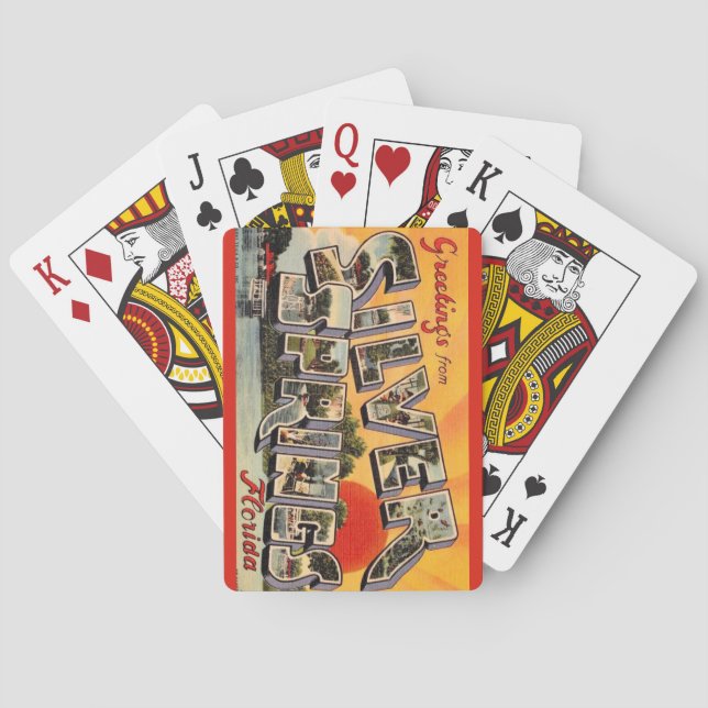 Cartas de Baralho da Atração Retro Silver Springs (Verso)