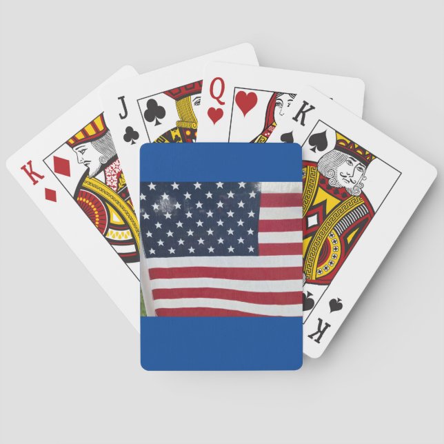 Cartas de Baralho da Bandeira Americana (Verso)
