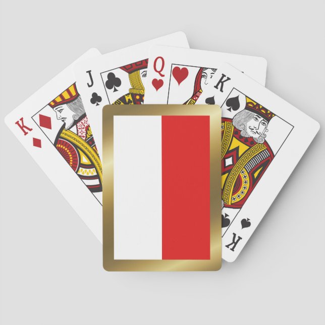 Cartas de Baralho da Bandeira da Indonésia (Verso)