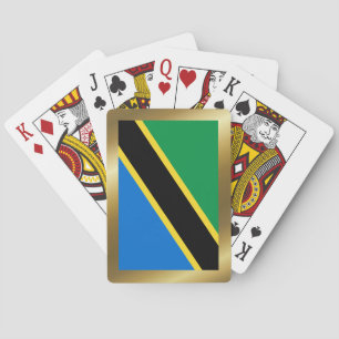 Cartas de Baralho da Bandeira da Tanzânia