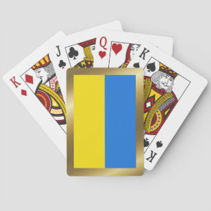 Cartas de Baralho da Bandeira da Ucrânia