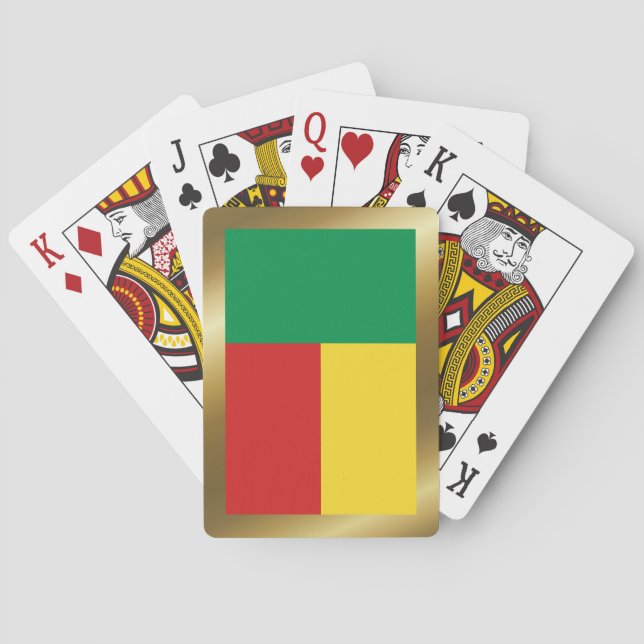 Cartas de Baralho da Bandeira do Benim (Verso)