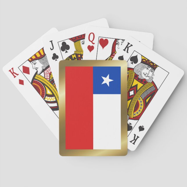 Cartas de Baralho da Bandeira do Chile (Verso)