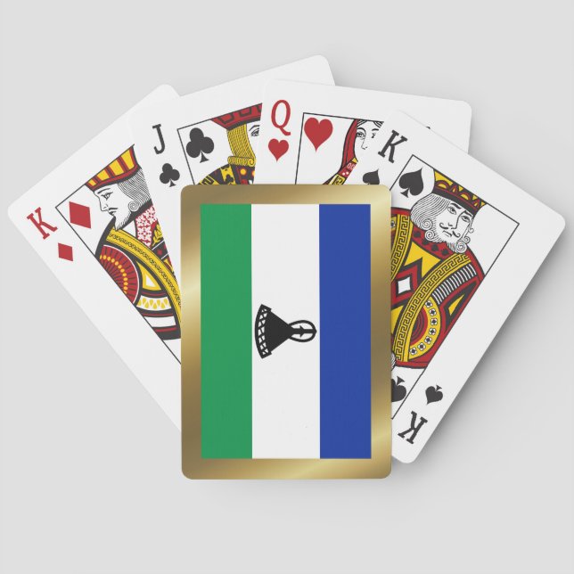 Cartas de Baralho da Bandeira do Lesoto (Verso)