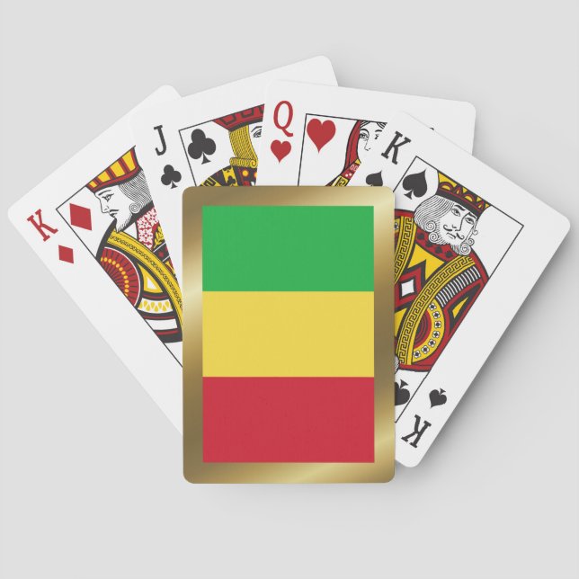 Cartas de Baralho da Bandeira do Mali (Verso)