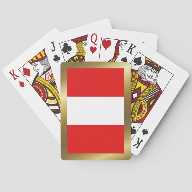 Cartas de Baralho da Bandeira do Peru (Verso)