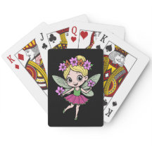 Cartas de Baralho da Fada da Flor de Melancia