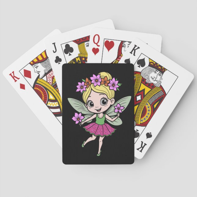 Cartas de Baralho da Fada da Flor de Melancia (Verso)