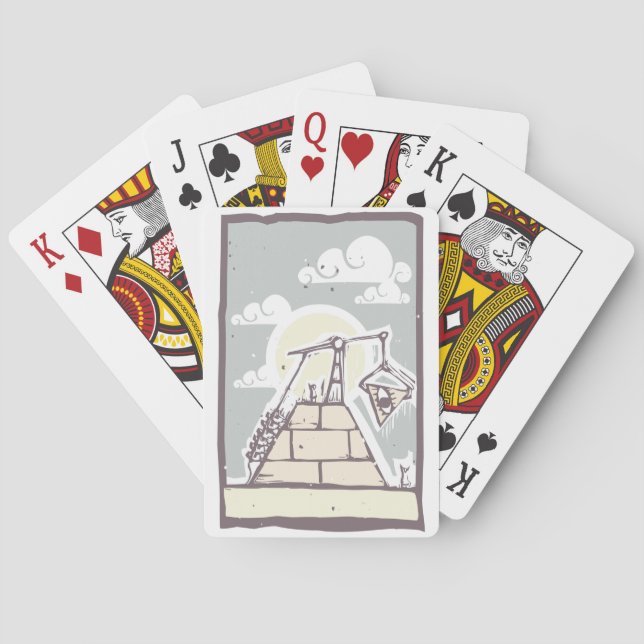 Cartas de Baralho da Pirâmide Maçônica (Verso)