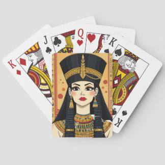 Cartas de Baralho da Rainha Egípcia