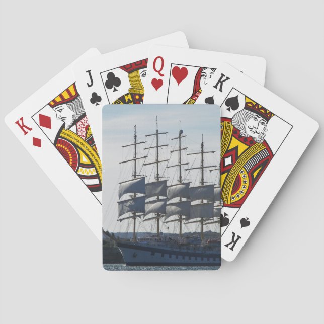 Cartas de Baralho da Royal Clipper à Vela (Verso)