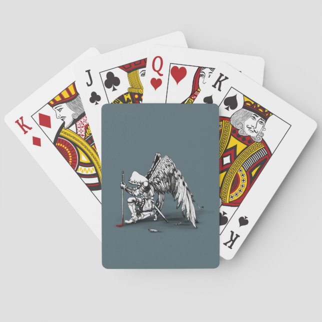 Cartas de Baralho de Bicicleta do Arcanjo Guerreir (Verso)